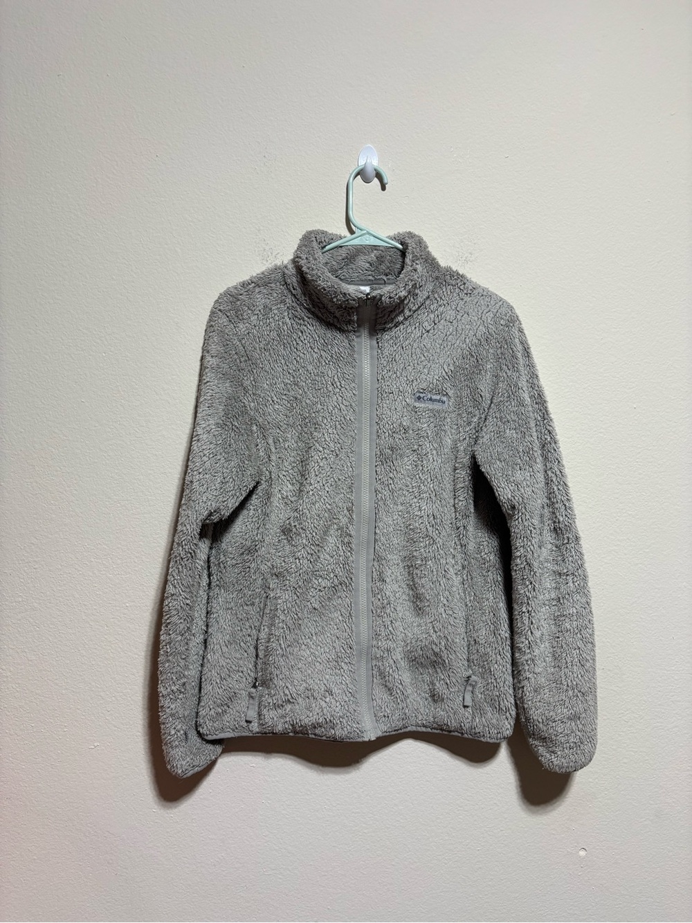 Columbia Light Gray Fleece Interchange Jacket